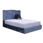 Amanda Double Bed Dark Silver