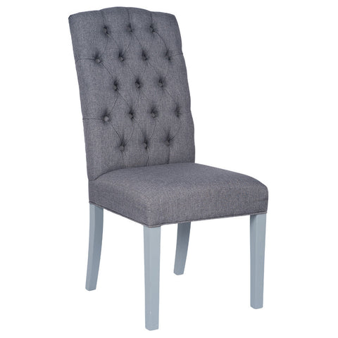 Siena Grey Linen & Wood Dining Chair