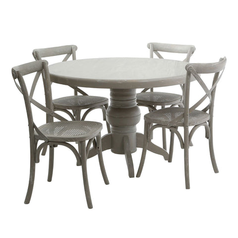 Vermont Grey Wash 5pc Dining Set