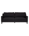 Regents Park 3 Seat Black Sofa