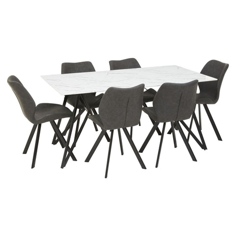 Weston Rectangular Grey Dining Set