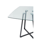 Metropolitan Square Glass Dining Table