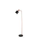 Biba Black and Antique Copper Task Floor Lamp