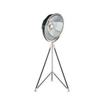 Elstree Black and Silver Metal Tripod Floor Lamp