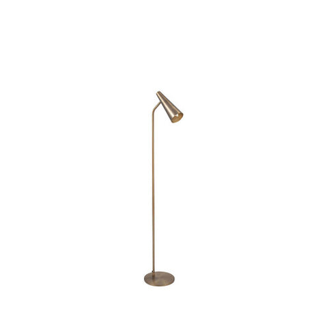 Farrah Antique Brass Task Floor Lamp