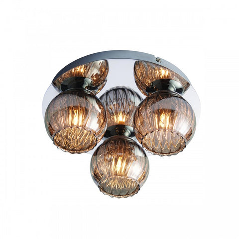 Black Transparent Ceiling Light Of 3