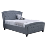 Luigi 1611 Double Bed Dark Grey