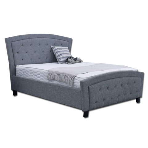 Luigi 1611 Double Bed Dark Grey