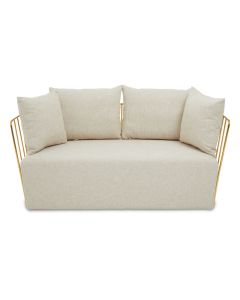 Azalea Two Seat Natural Fabric Sofa