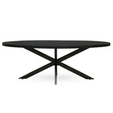 Arlo Black Mango Oval Dining Table