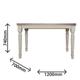 Barley Twist Rectangle Dining Table