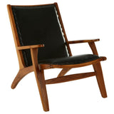 Kendari Chair in Black Plain Cow Leather