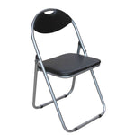 Black PVC Folding Chair