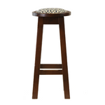 Button Top High Bar stool with studs