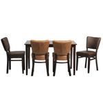 Classic Rectangle Table with 4 Mario Dining Chairs