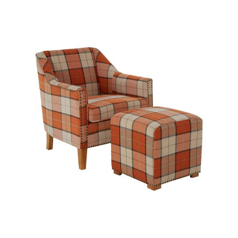 Colorado Checked Fabric Chair