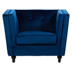 Ferris Navy Velvet Chair