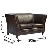 Fleming Leather sofa