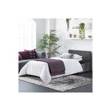 Foldaway Single Fabric Guest Bed in box with Mattress in Grey