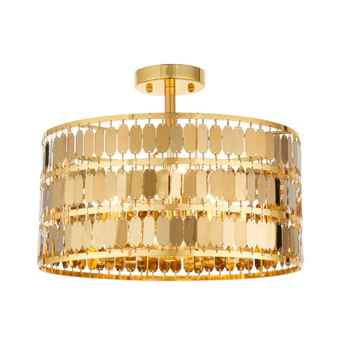 Gold Shimmer Ceiling Lamp