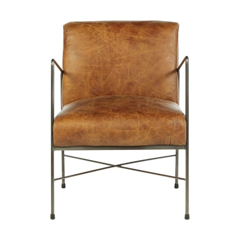 Hoxton Brown Leather Dining Chair