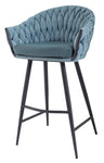 Sacha Teal Bar Chair