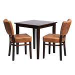 Classic Square Table with 2 Mario dining chairs