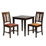 Classic Square table with 2 lattice Back Dining chairs