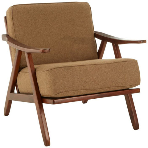 Kendari Brown Fabric Chair