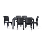 Canterbury 6 seater table with 6 Canterbury side chairs