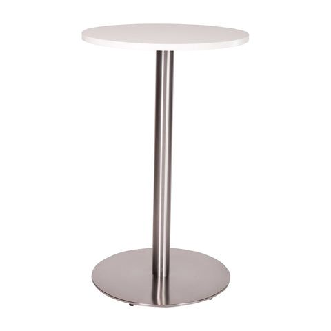 Poseur Height Danilo Round Medium base with a 600mm Diameter Round White Tuff Top