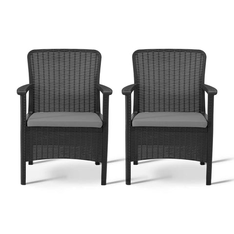 Newbury Armchairs – Anthracite – Sold as a pair