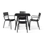 Rio 4 seater table with 4 Rio armchairs