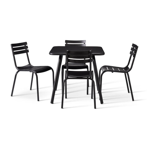 Rio 4 seater table with 4 Rio side chairs