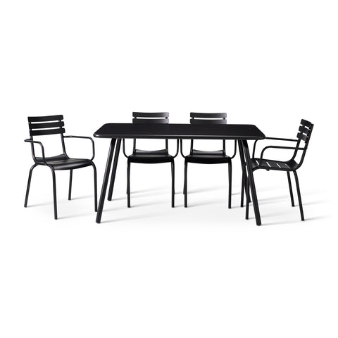 Rio 6 seater table with 4 Rio armchairs