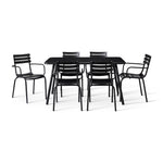 Rio 6 seater table with 6 Rio armchairs